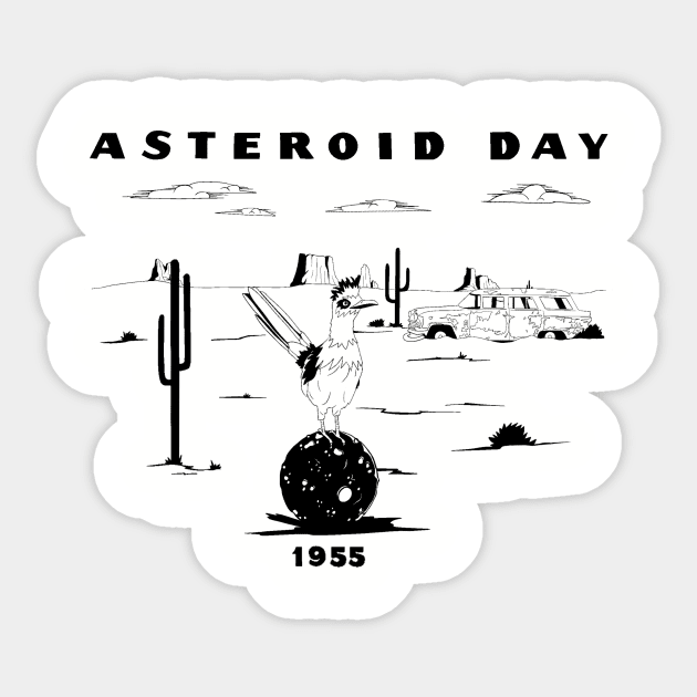 Asteroid City Sticker by Well Done Pizzeria